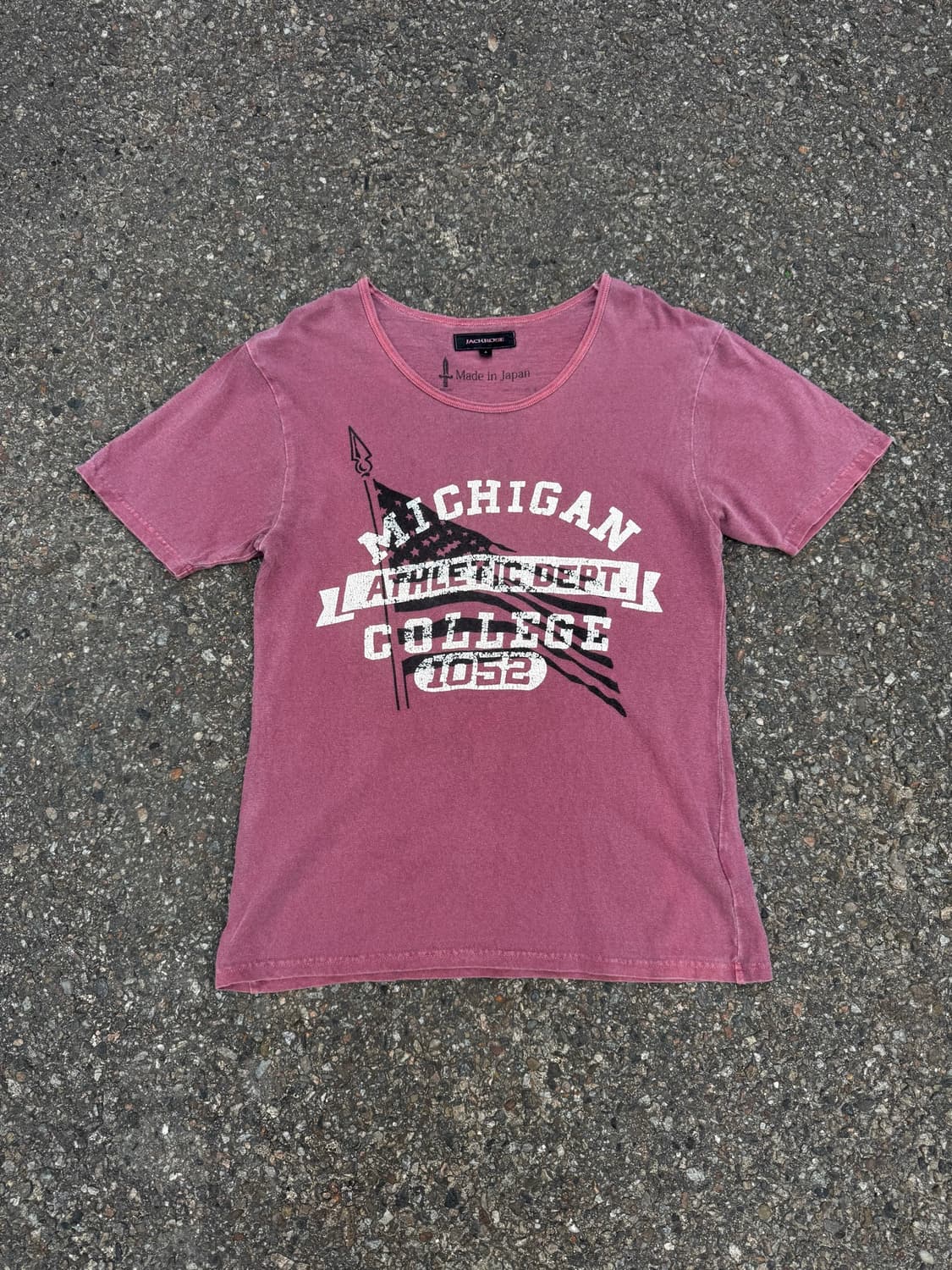JACKROSE – Michigan College Print Tshirt 상품이미지1