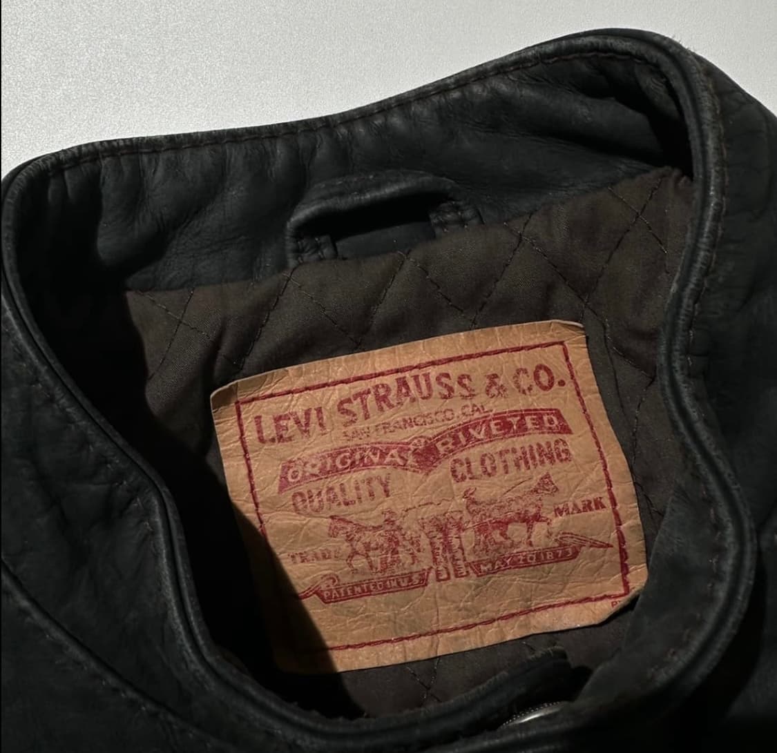 리바이스 레더 바이커 자켓 상품이미지4