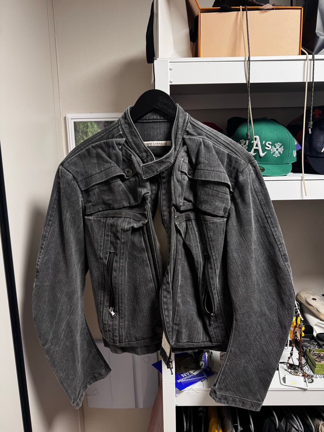 카르넷 아카이브 mass denim jacket 다크그레이 M 상품이미지1