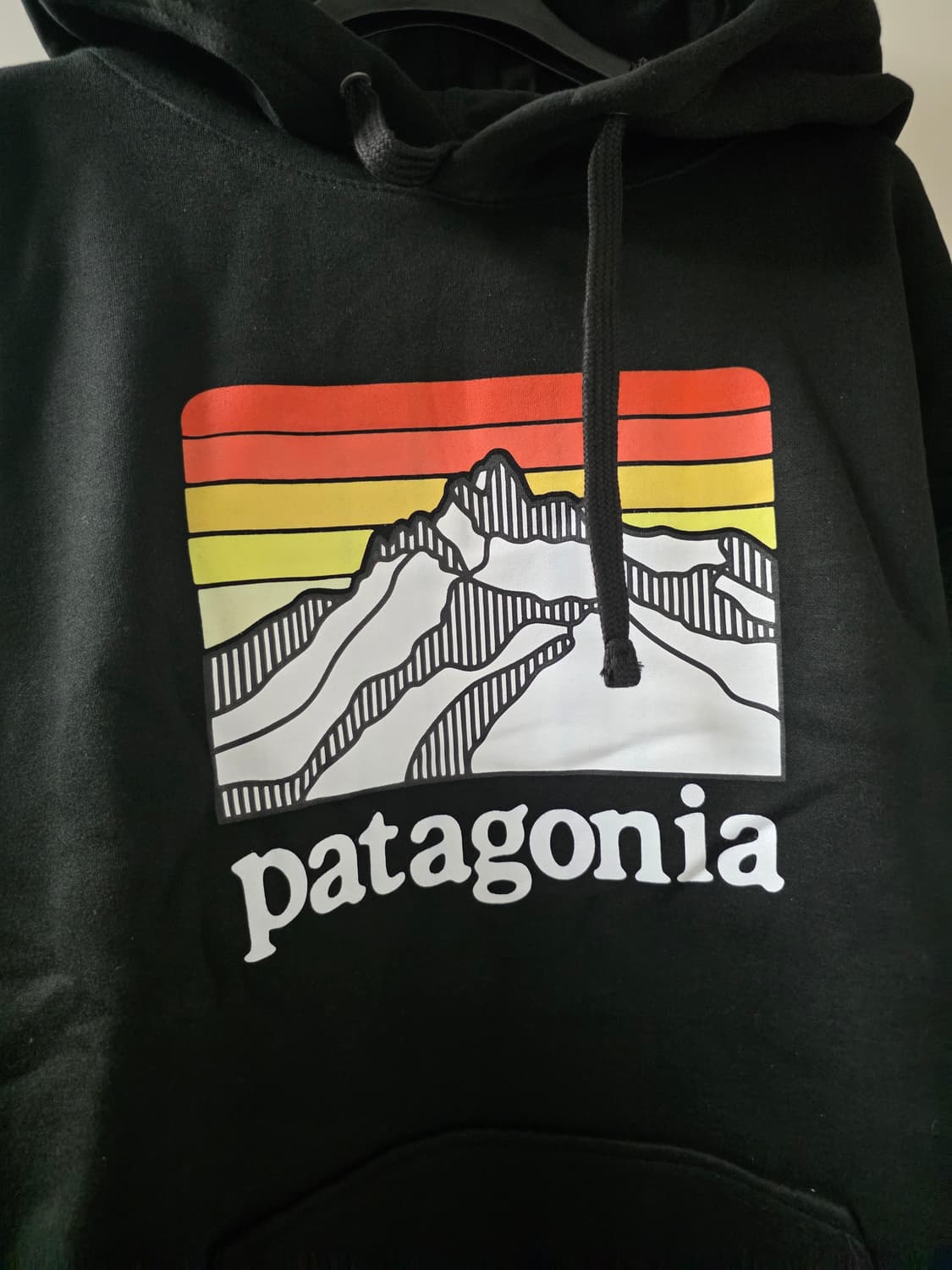 파타고니아 블랙 후드티 상품이미지2
