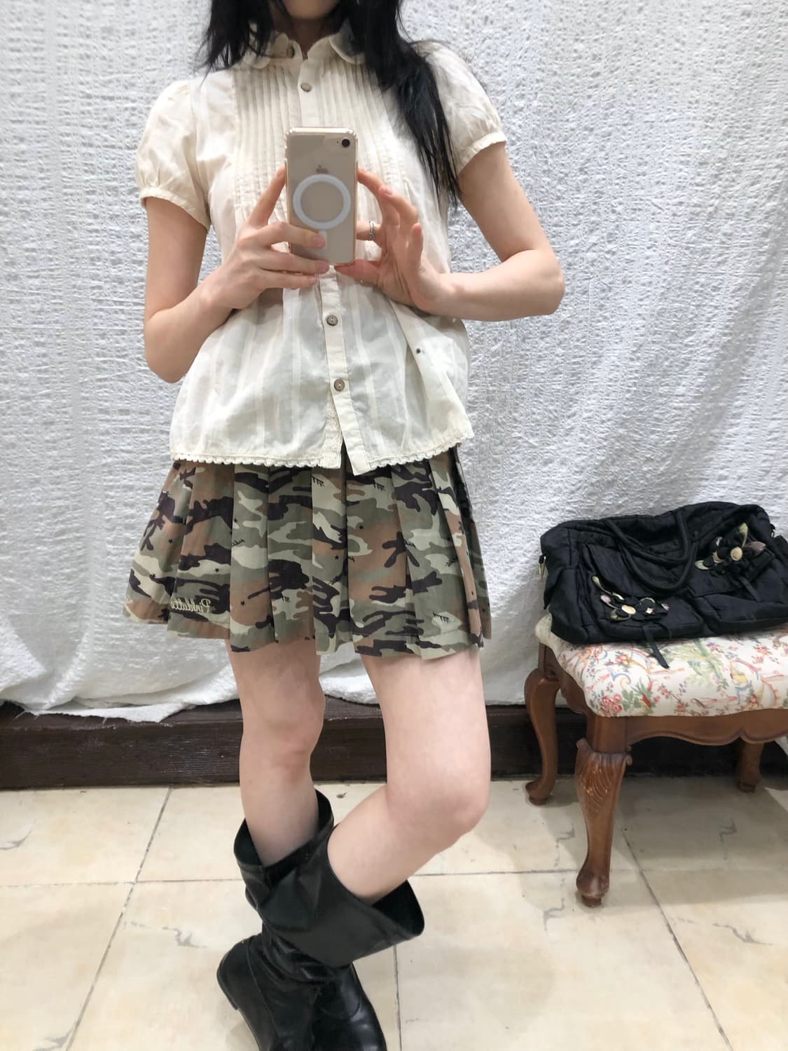 camo mini skirt 상품이미지3