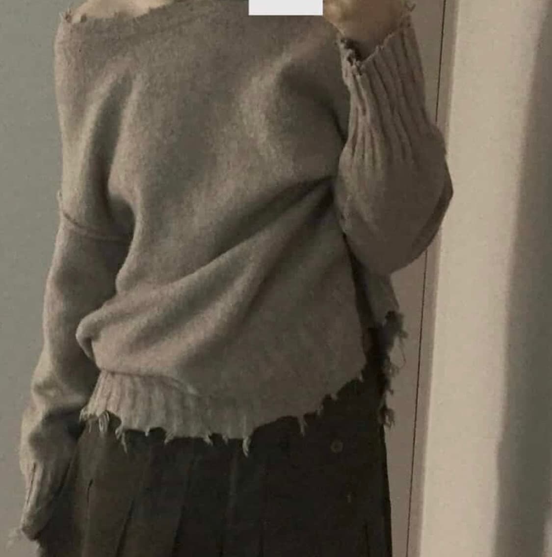 빈티지 데미지 베이지 니트 상품이미지3