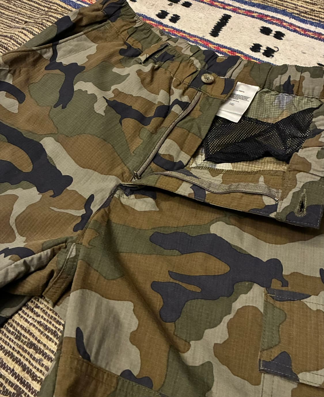 (30~34)컬럼비아 나일론 립스탑 카모 밀리터리 밴딩 카고팬츠 상품이미지5