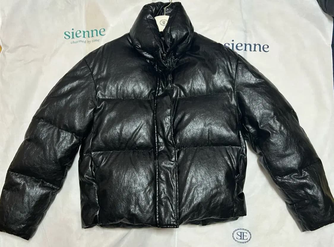 SIENNE 심볼 레더 다운 상품이미지2