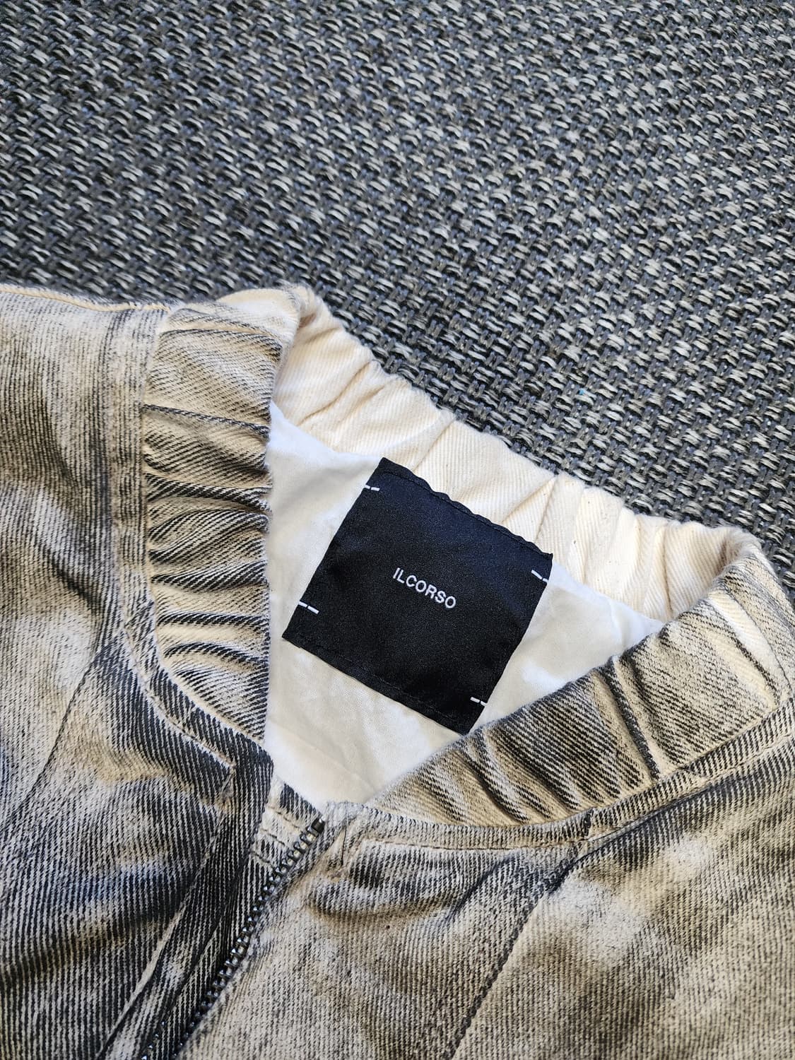 일꼬르소 데님 워싱 블루종 자켓 XL 상품이미지4