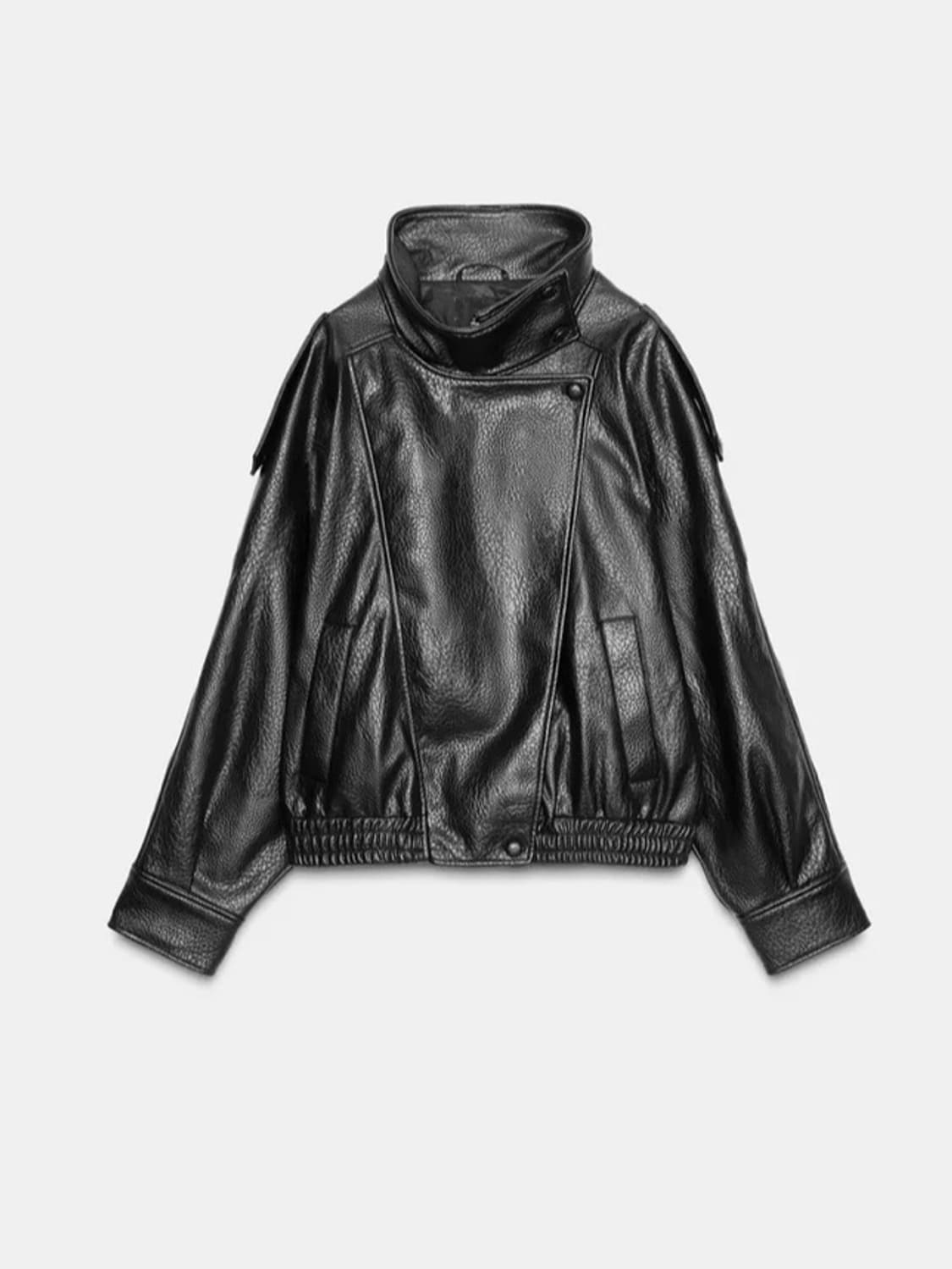 자라 페이크 레더 점퍼 자켓 상품이미지3