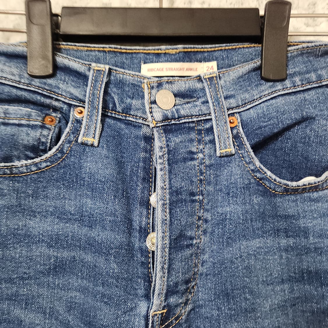 J143 [24] 리바이스 Ribcage 스트레이트 앵클 청바지
 상품이미지2