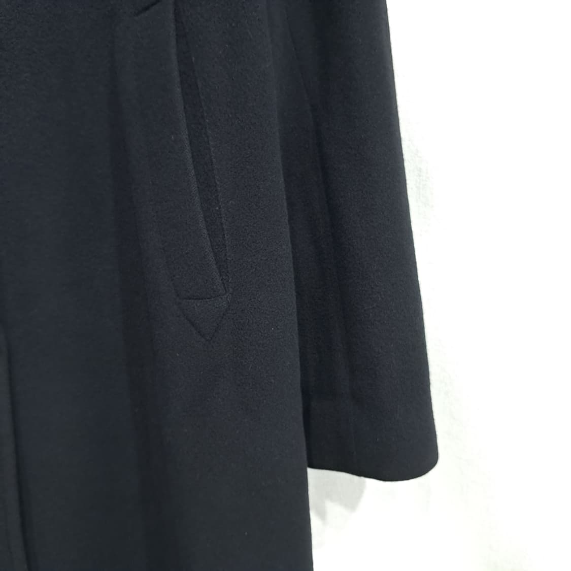 CL228 XL 버버리 00s 이태리판 램스울캐시미어 싱글 네이비 코트 상품이미지9