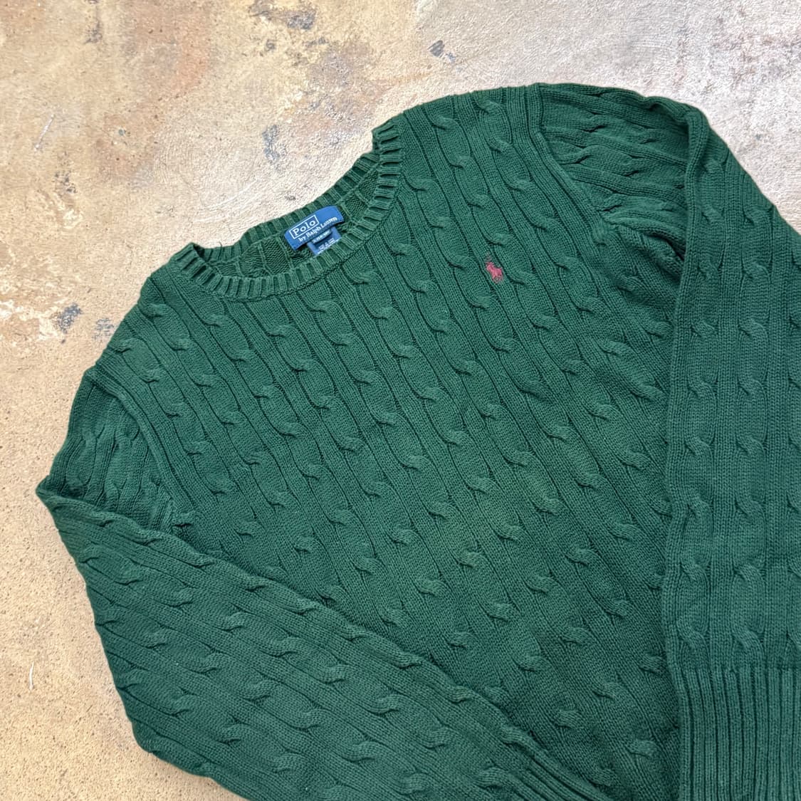 폴로 랄프로렌 그린 꽈배기 니트 가디건 상품이미지1
