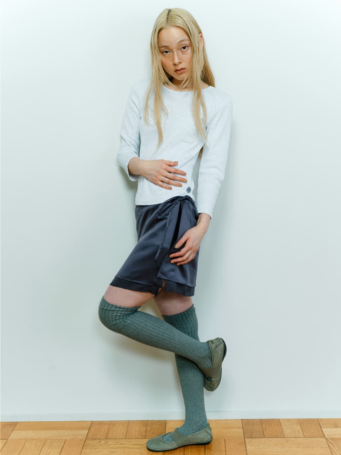 COYSEIO 038 CAPRI SLEEVES WHITE MELANGE 상품이미지4