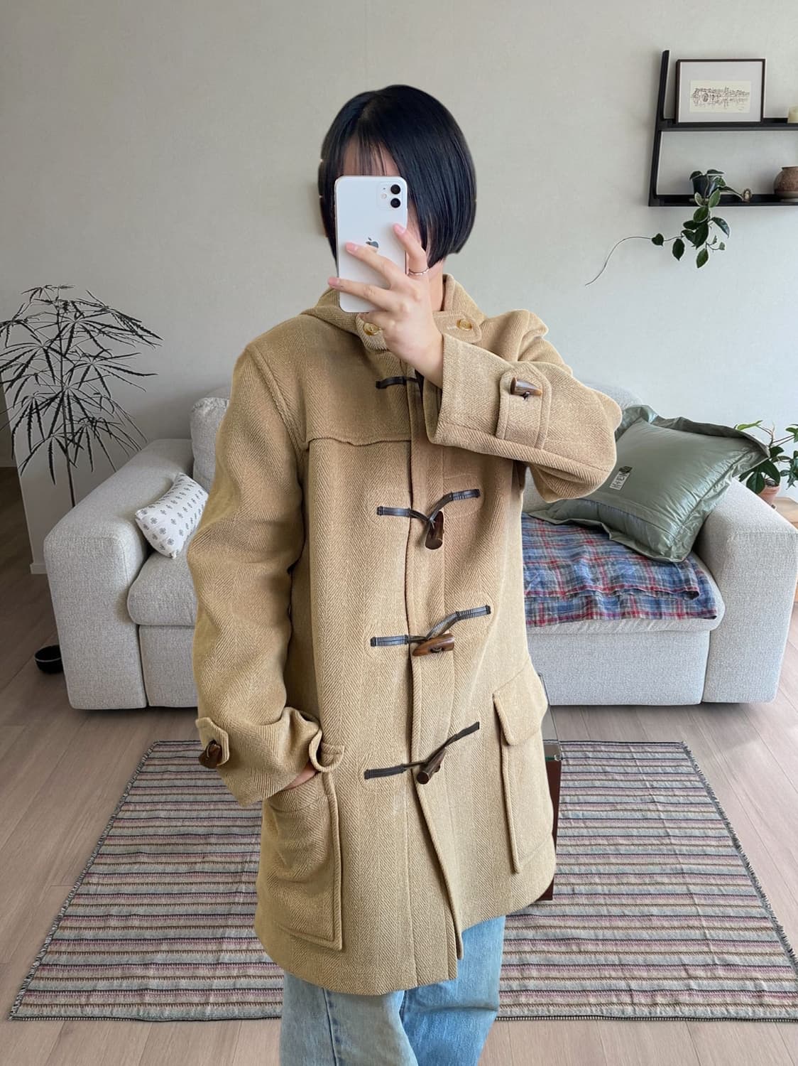 버버리 헤링본 떡볶이 코트 (Man M) AA0932 상품이미지2