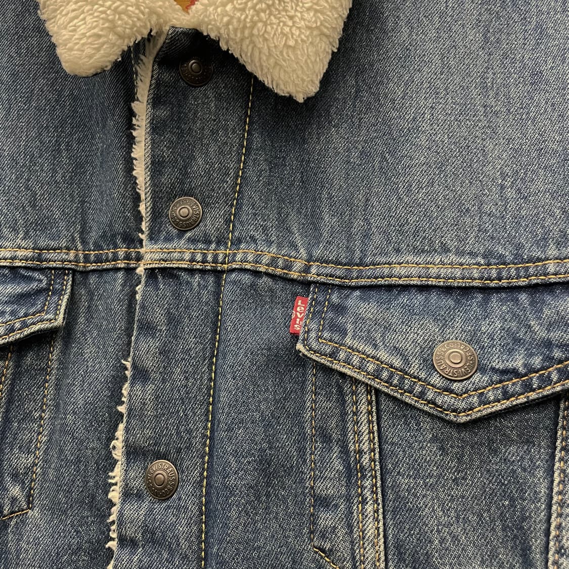 리바이스 타입 3 쉐르파 진청 데님 트러커 자켓 상품이미지5