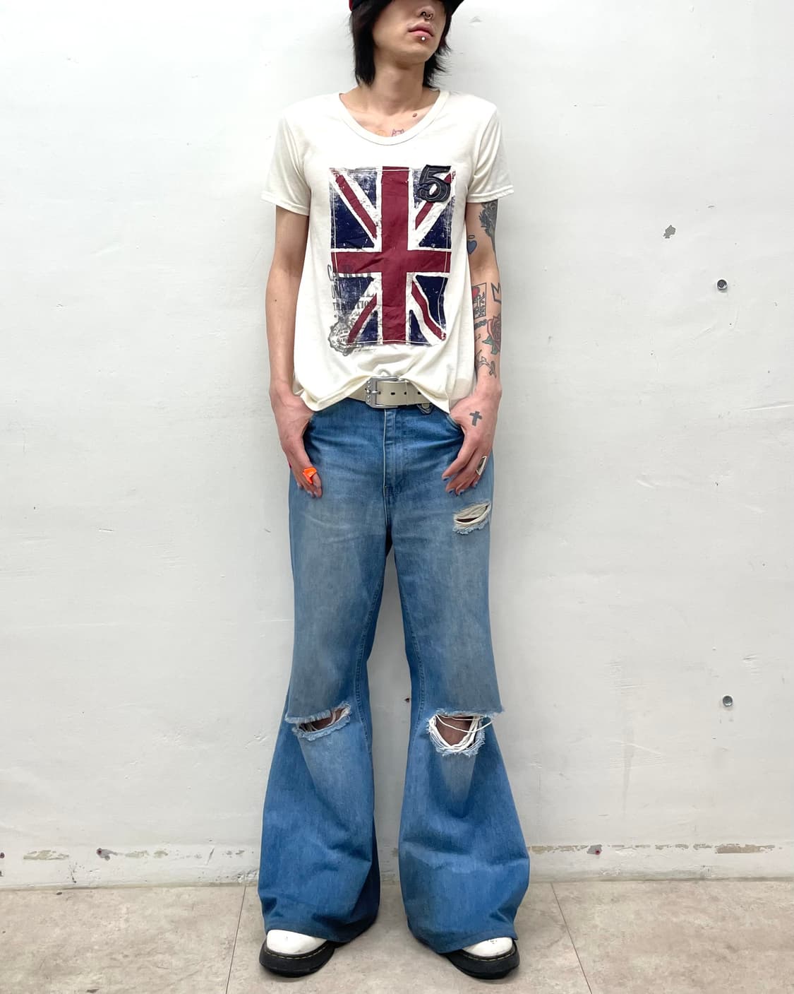 5 American Flag Washing Vintage T-Shirt 상품이미지5