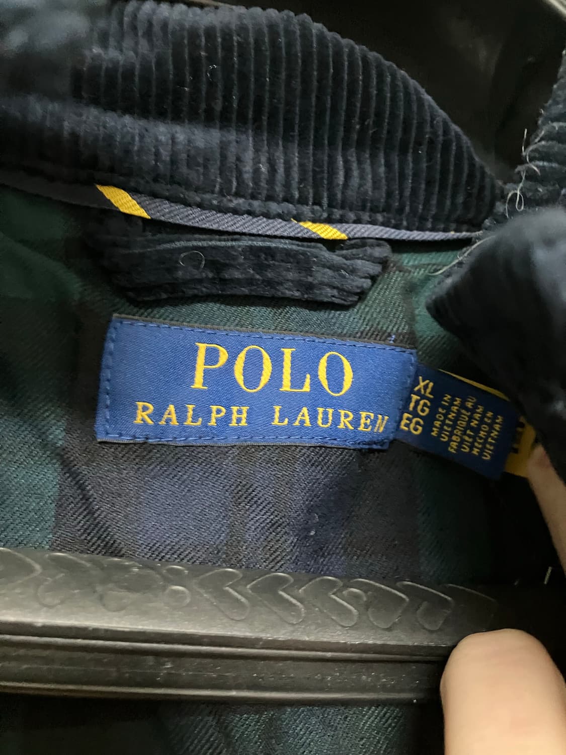 폴로 랄프로렌 코듀로이 바라쿠타 xl 네이비 상품이미지3