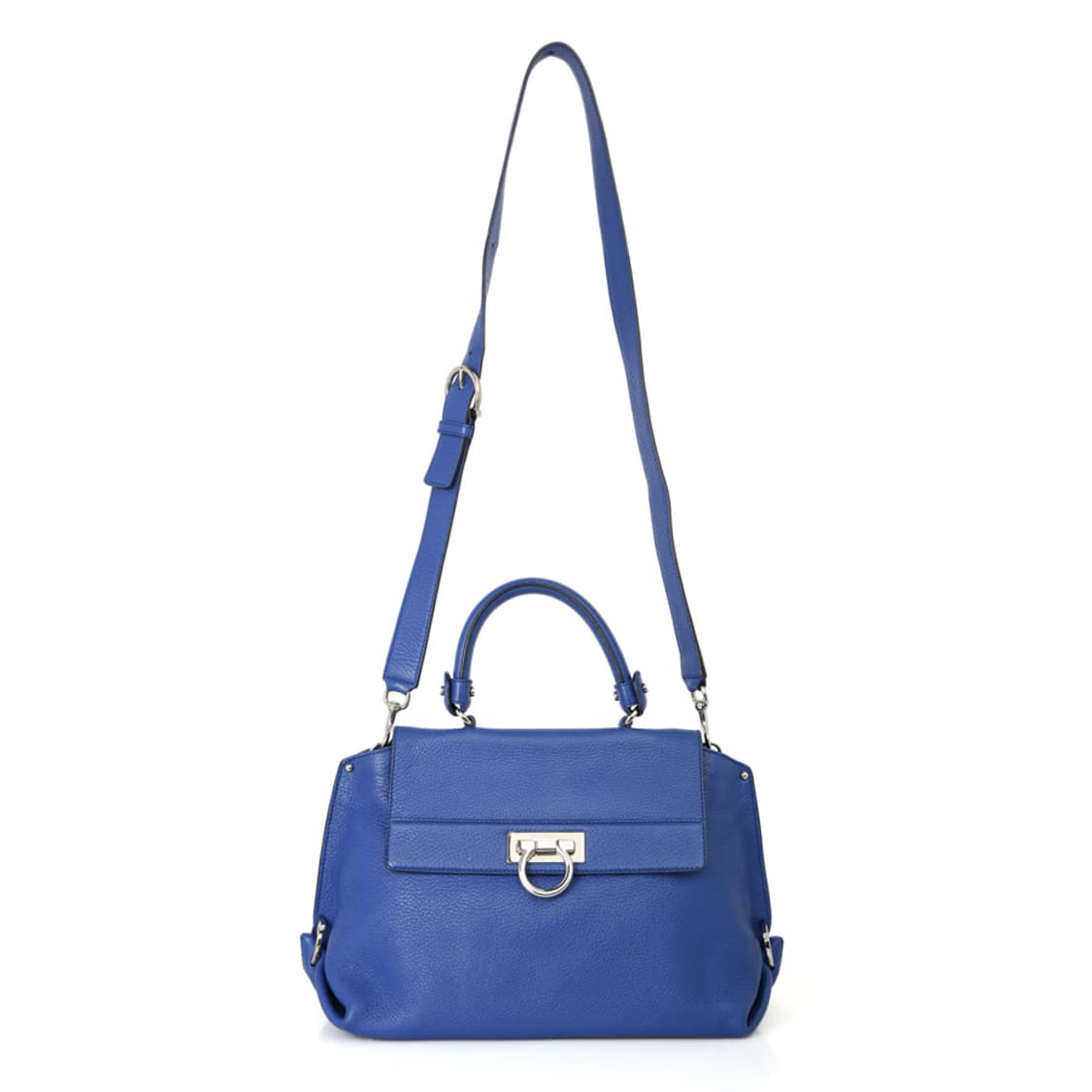 페라가모 소피아 토트백 블루 간치니 보스턴 21F896 상품이미지10