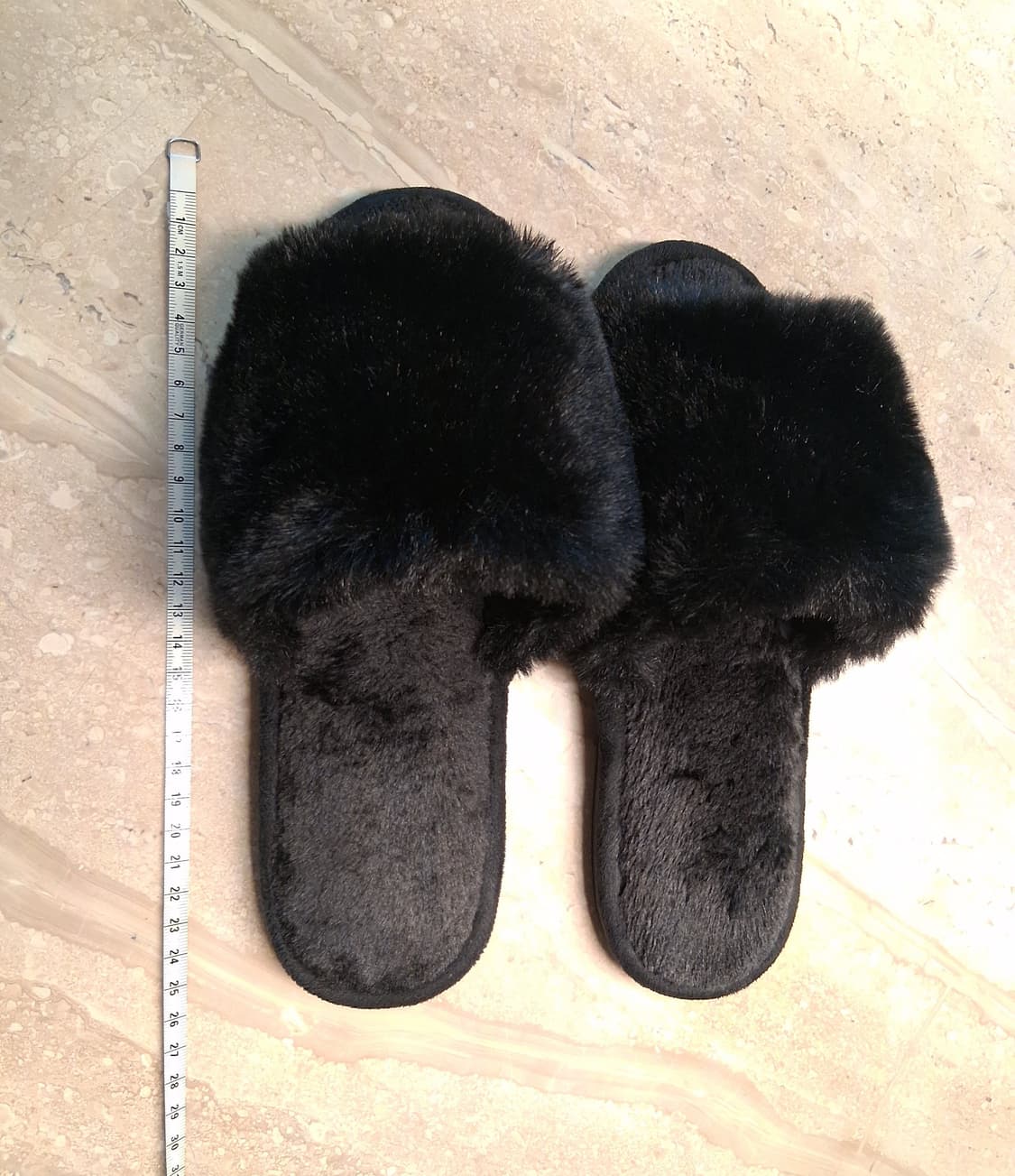 블랙 퍼 거실 슬리퍼 3000원 (새상품) 상품이미지3