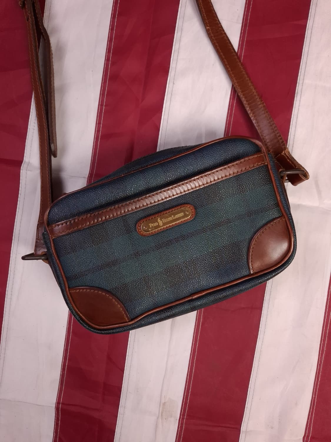 오리지날 폴로랄프로렌 체크 미니 크로스백 상품이미지2