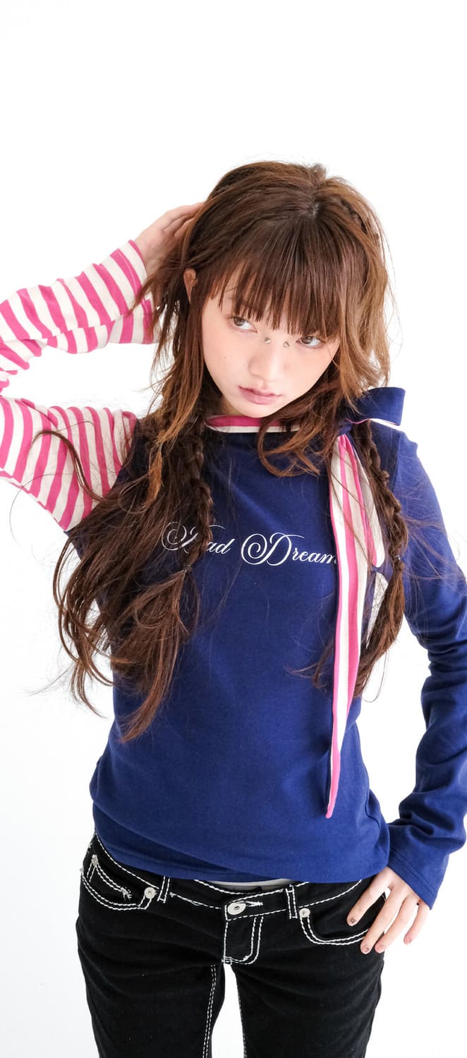 샵페어리 petit scarf stripe turtleneck 상품이미지1