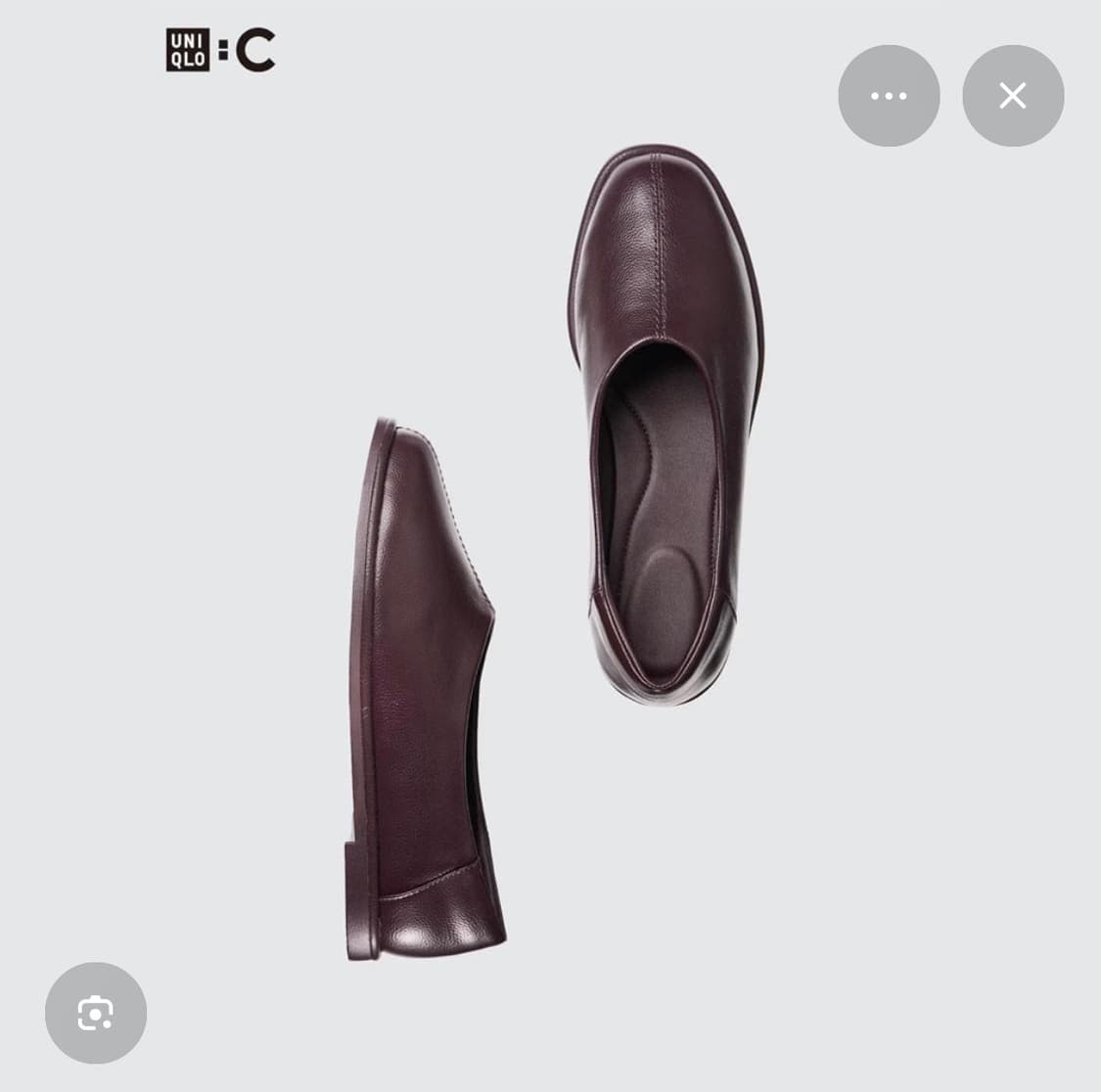 (새상품) 유니클로C 스퀘어 플랫 슈즈 상품이미지1