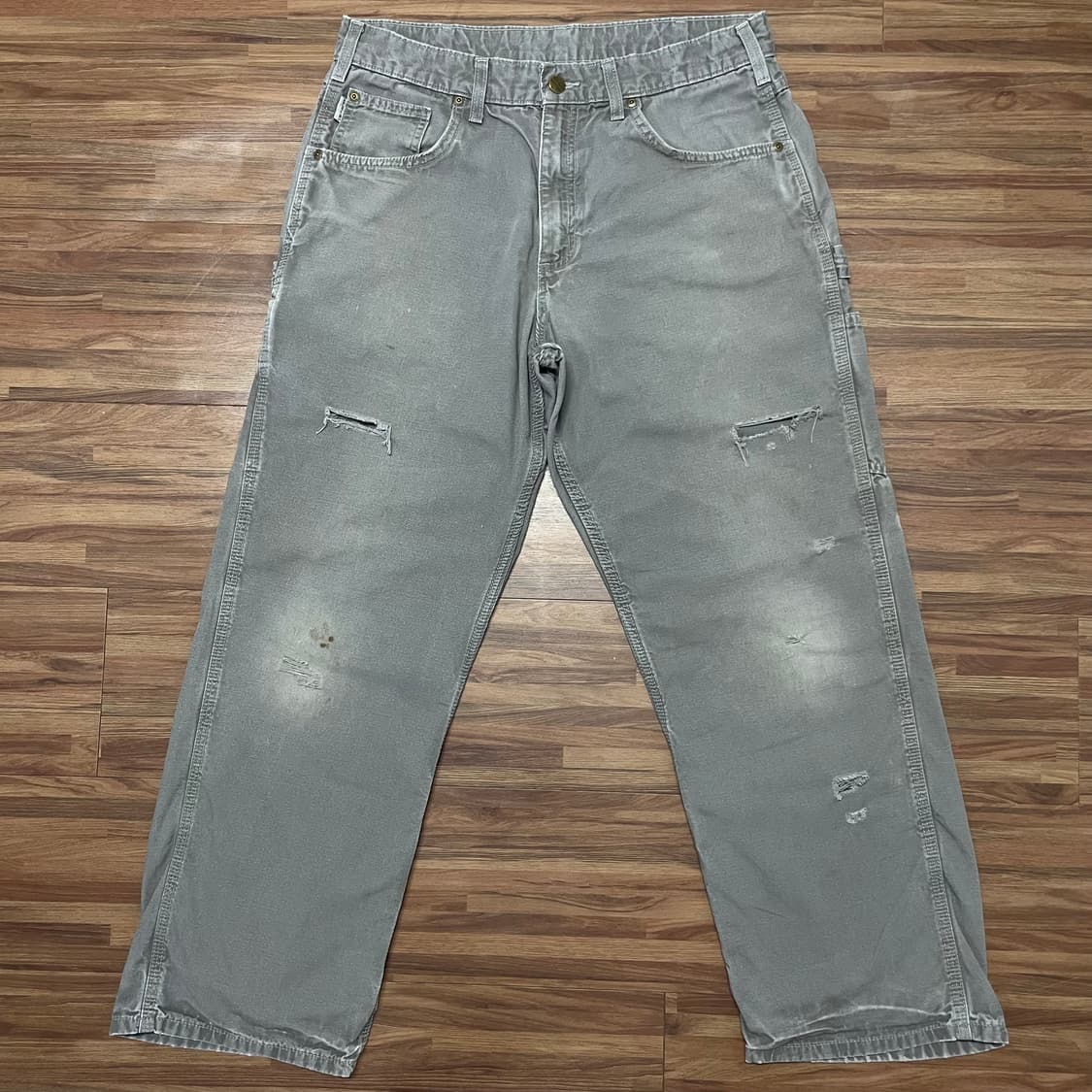 칼하트 싱글니 카펜터 디스 워크팬츠 chr 차콜 34 상품이미지1