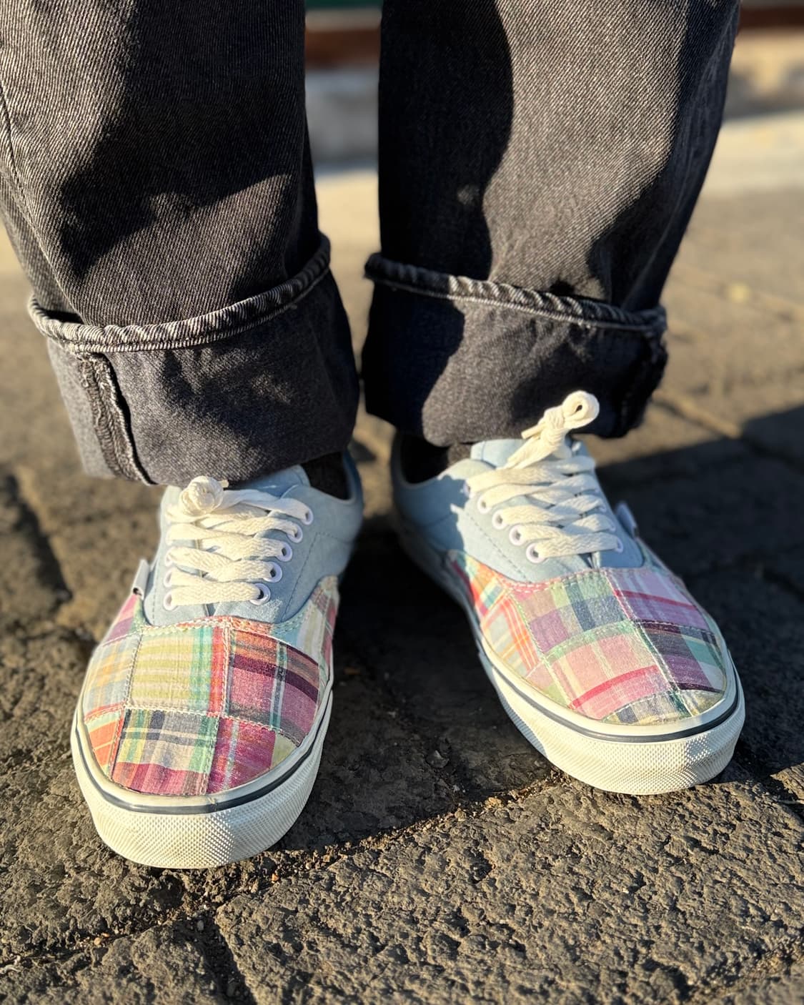 반스 에라 마드라스 패치워크 US8.5 상품이미지7