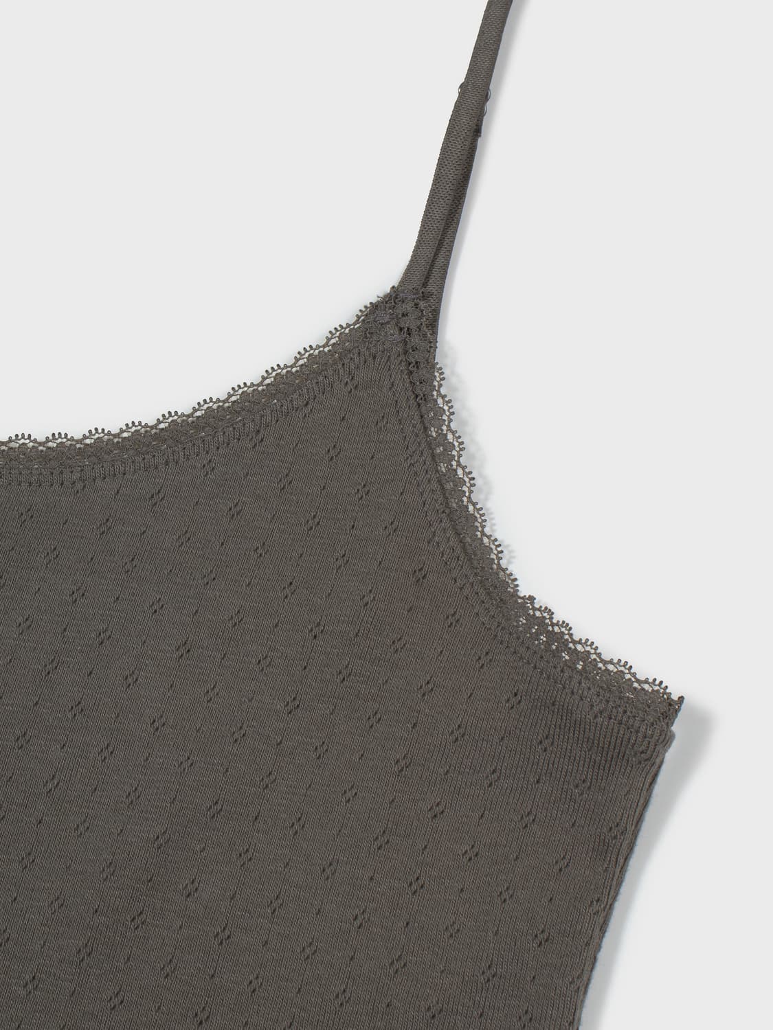 Pointell Lace Sleeveless (Charcoal) 상품이미지3