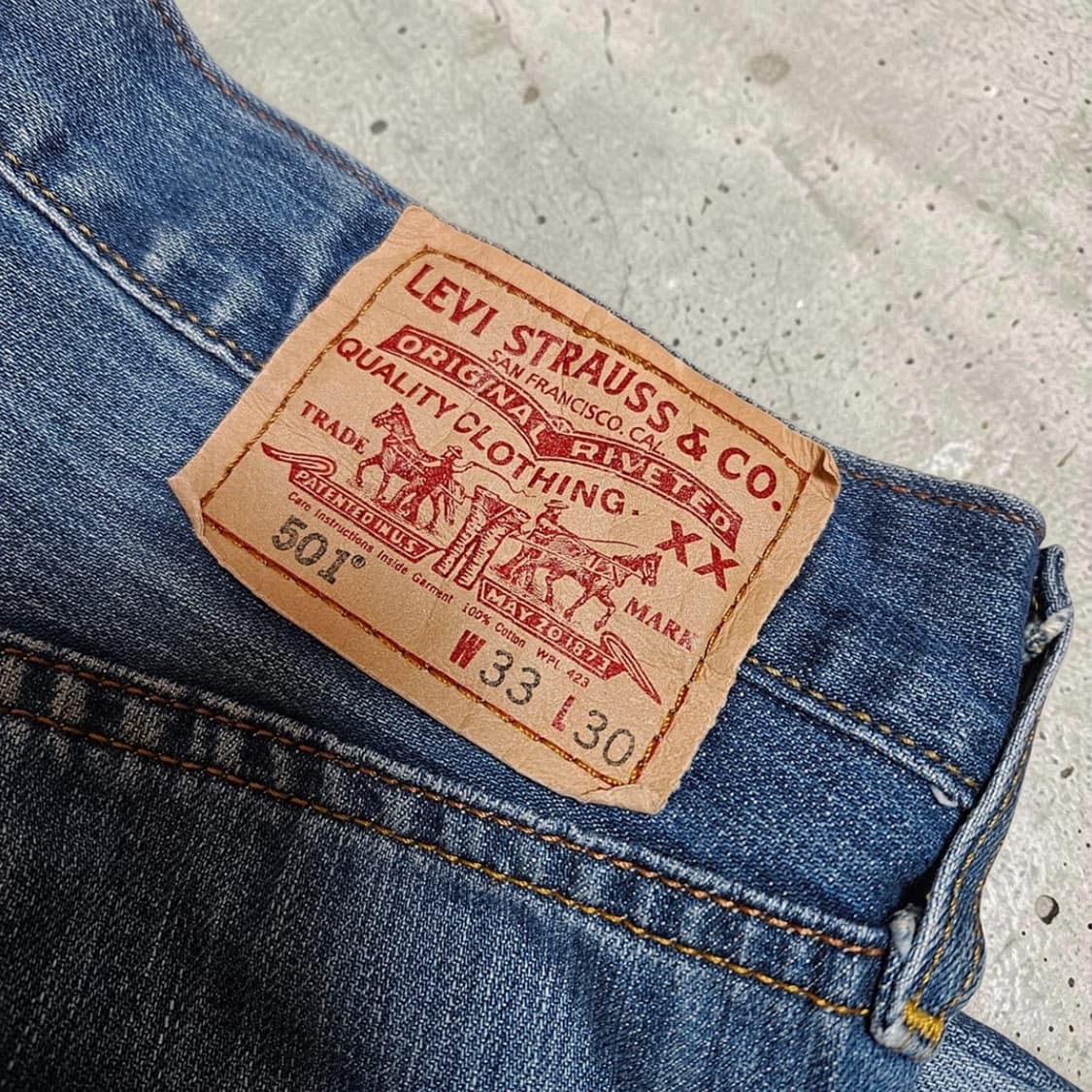 리바이스 00’s 501 제이드 데님 청바지 상품이미지5