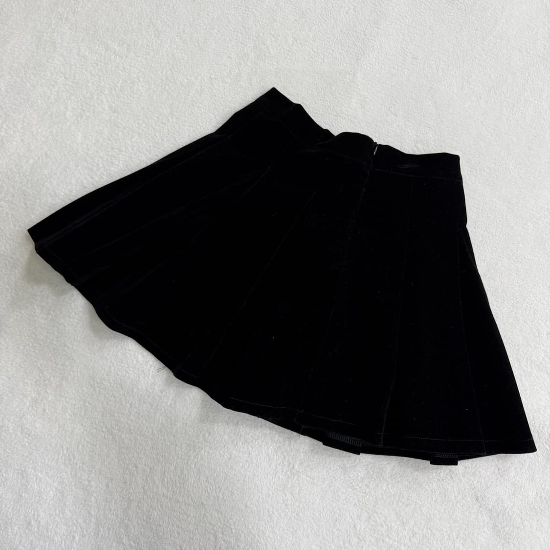 실측확인 빈티지 벨벳 미니 스커트 0325T 상품이미지2
