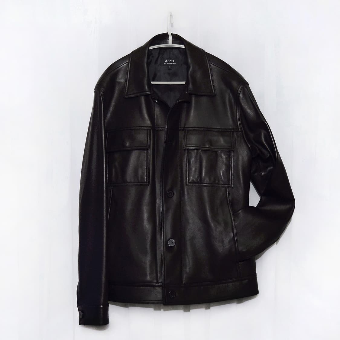 신품급) 아페쎄 (A.P.C) 저스틴 레더 트러커 자켓 (100+) 상품이미지1