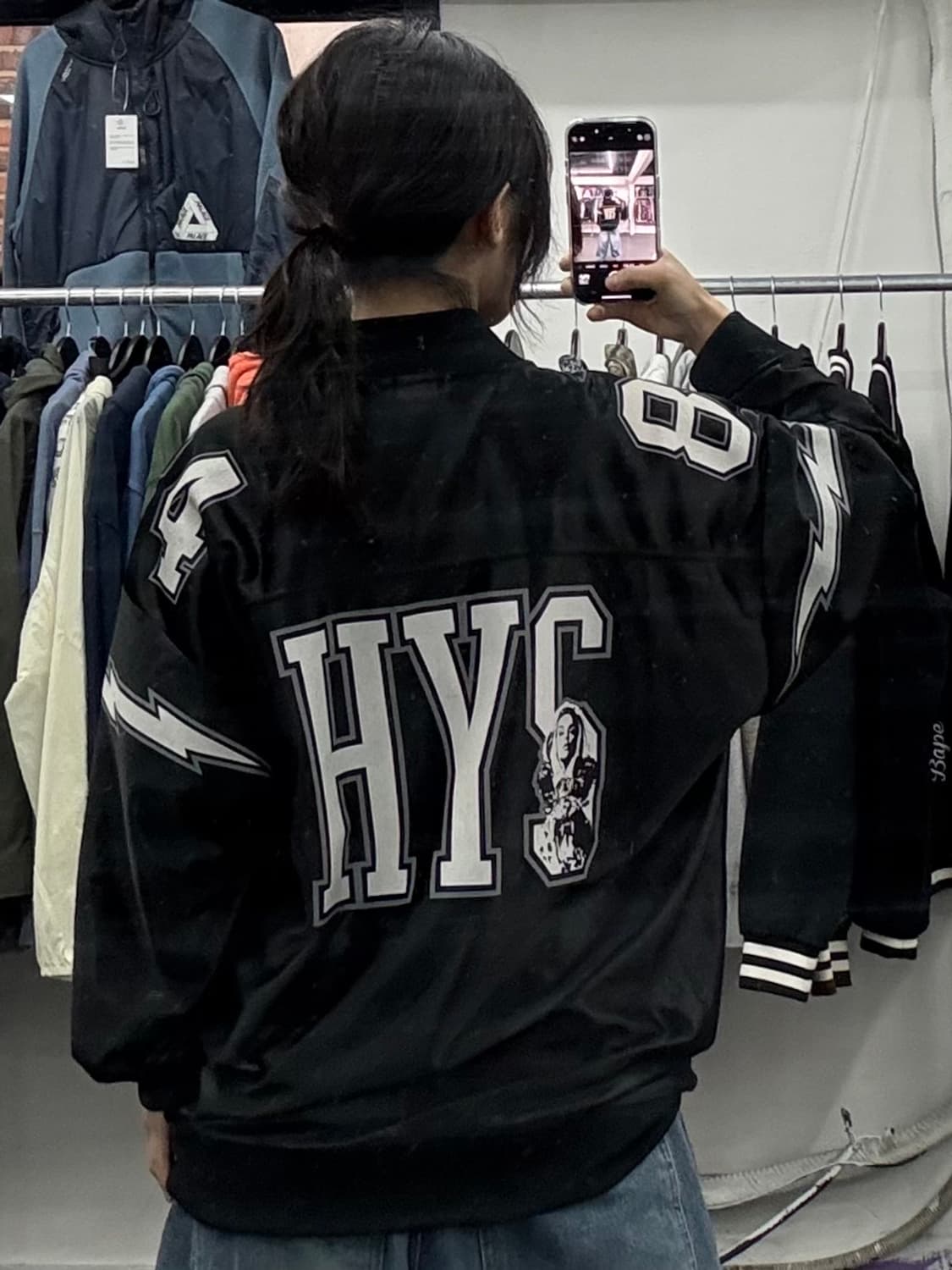 히스테릭 글래머 글로시 트랙자켓  상품이미지4