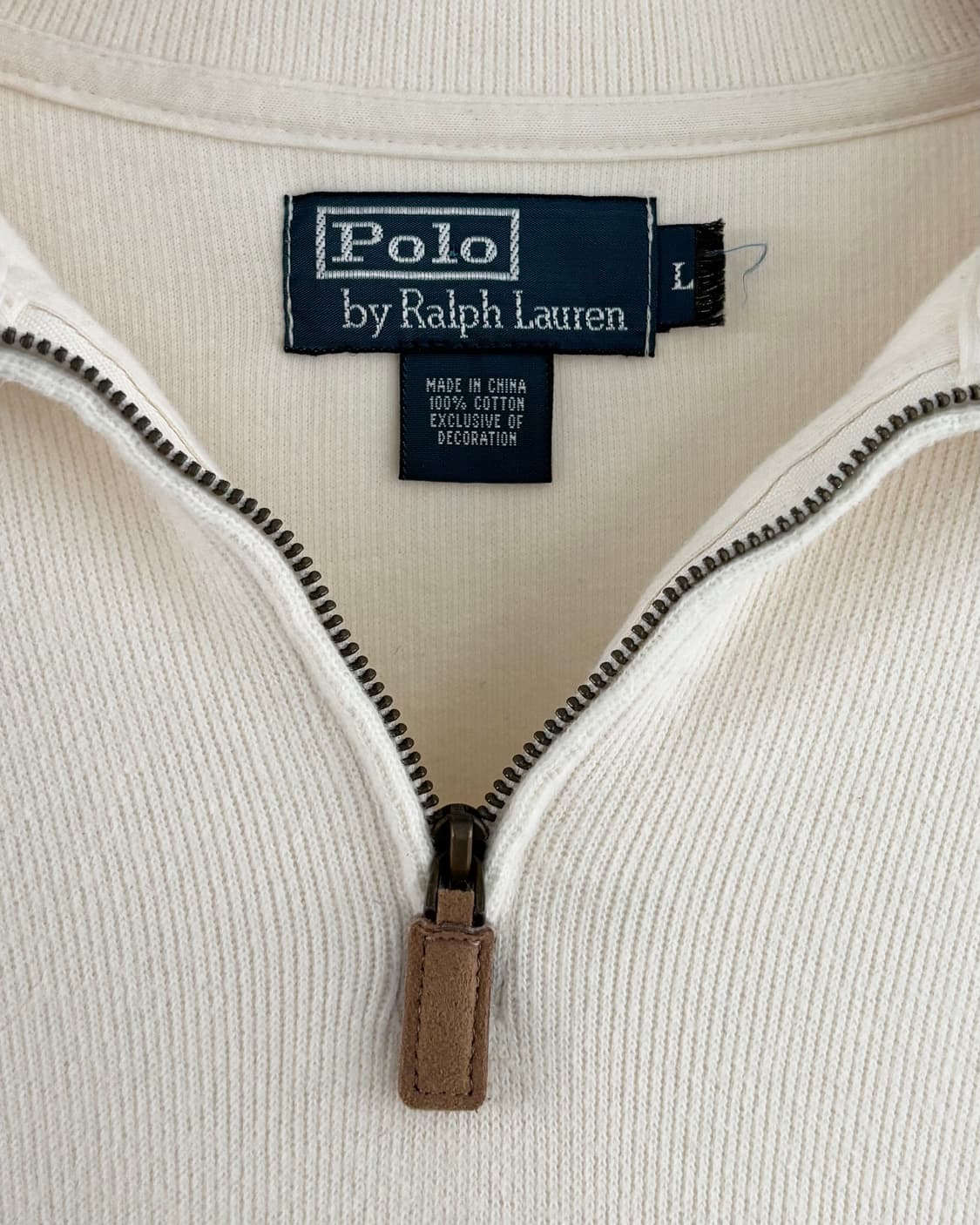 Polo 폴로 랄프로렌 아이보리컬러 니트 하프집업  상품이미지5