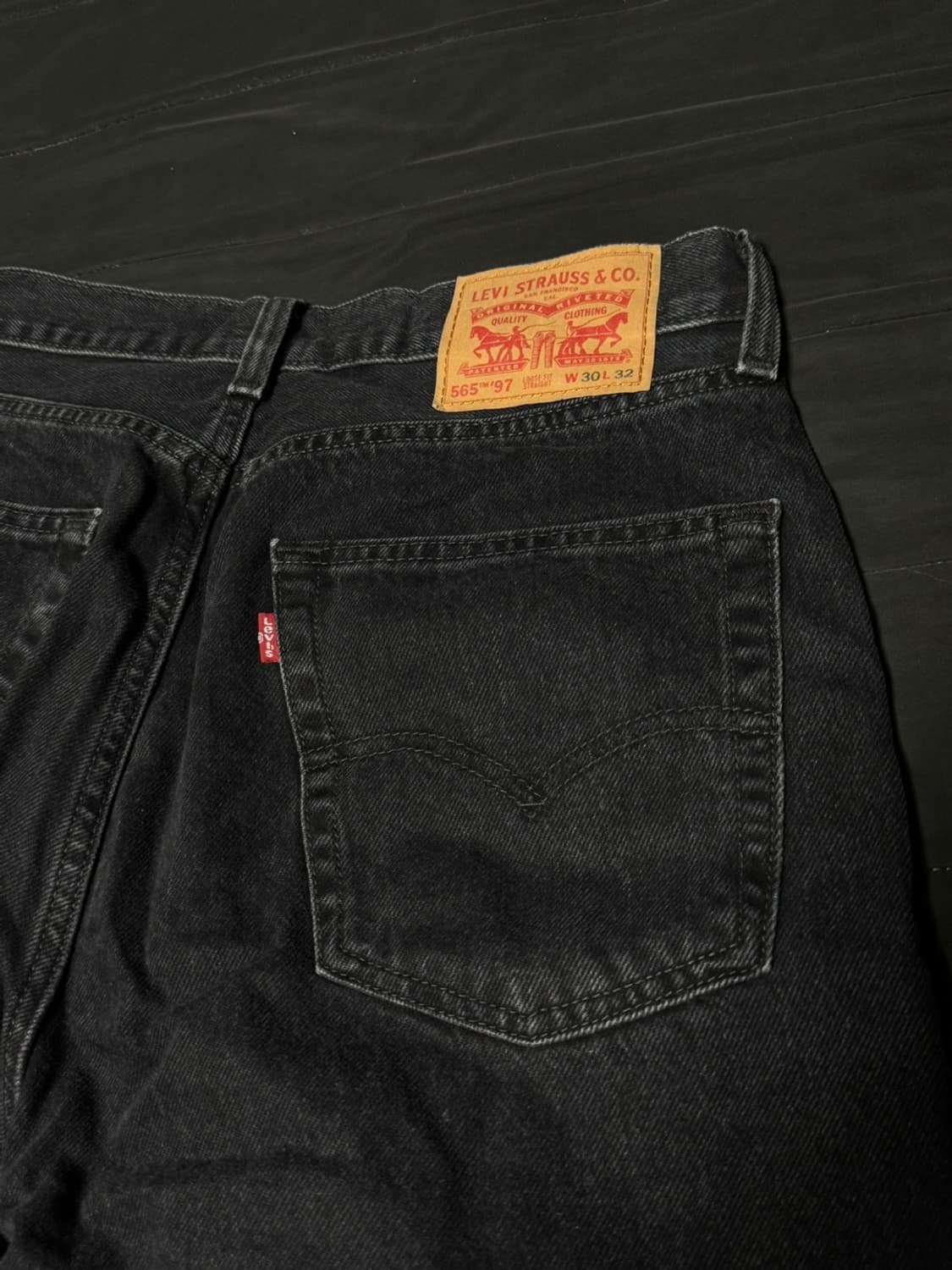 리바이스 흑청 데님 565 97 (30/32) 상품이미지2