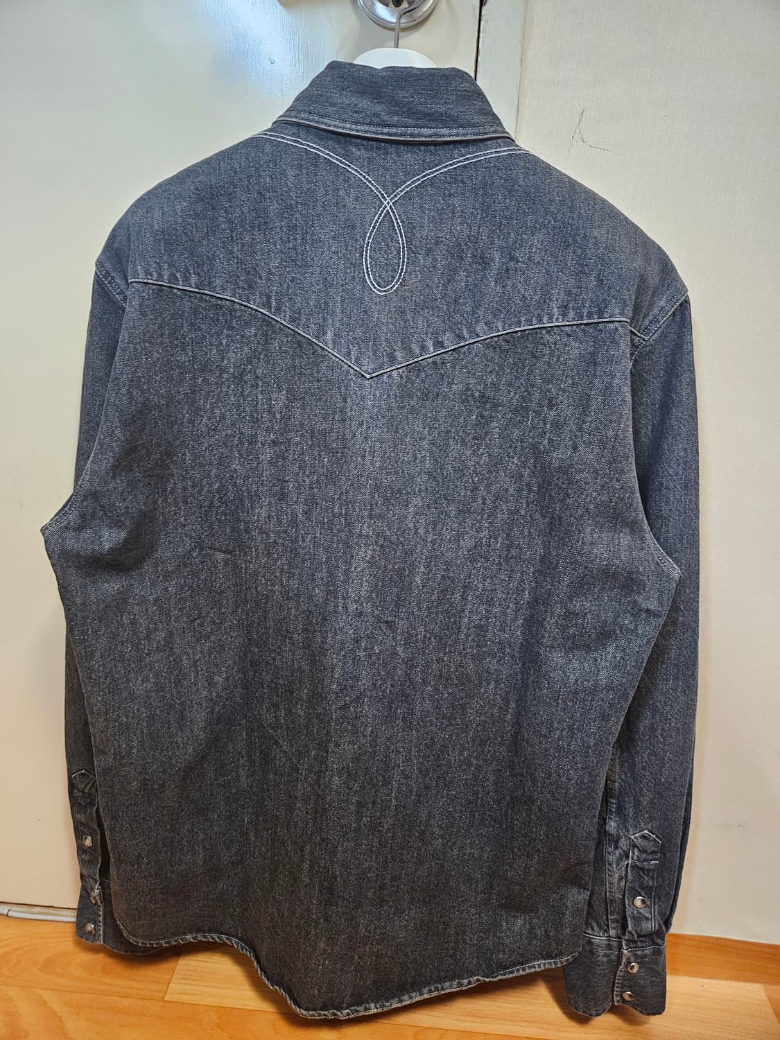 100 L) 엘무드 배드가이 데님 웨스턴 셔츠 다크블루 상품이미지3