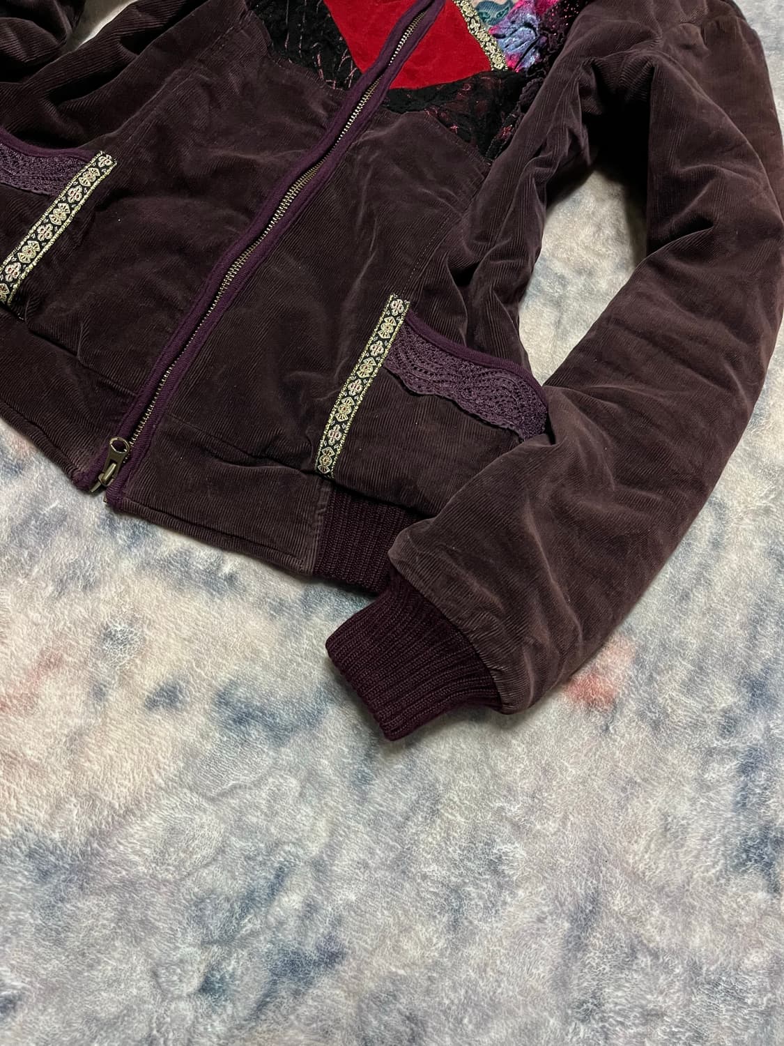 Ozz on oriental frill corduroy jacket 상품이미지6