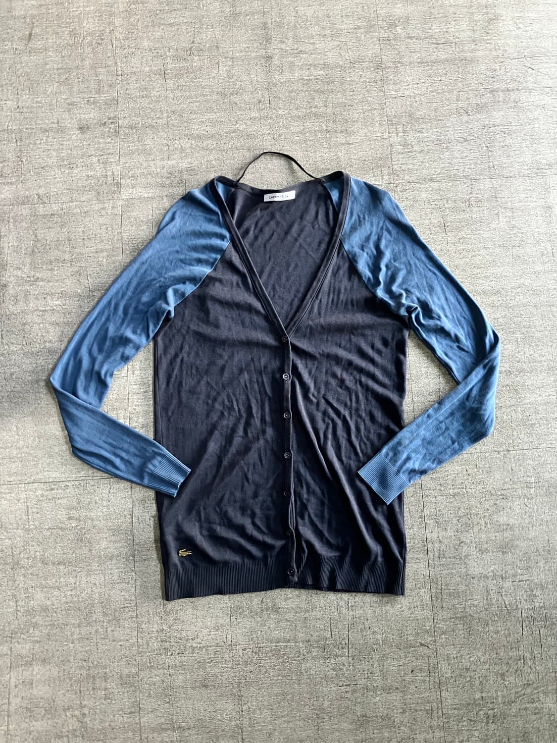 Lacoste 라코스테 핀터깔y2k 블럭 나그랑가디건 상품이미지1