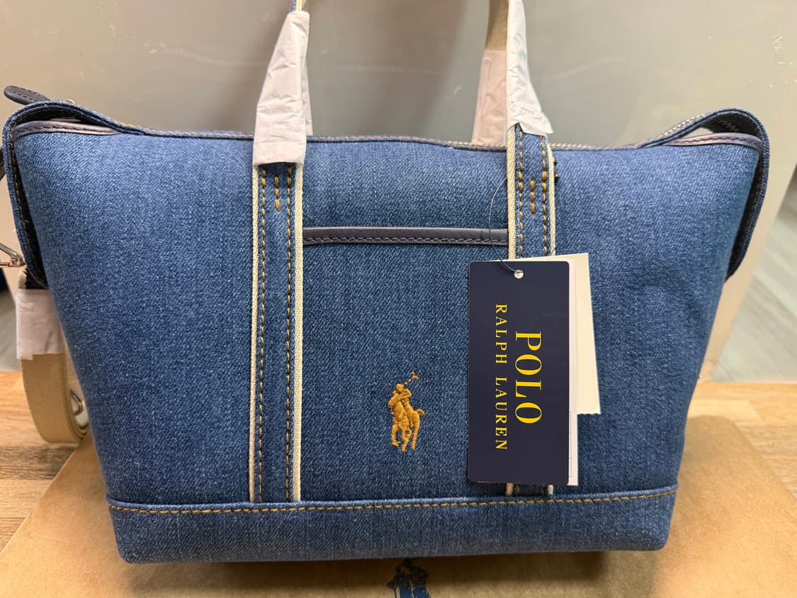 정품 폴로 랄프 로렌(Polo Ralph Lauren)데님 토트 크로스 상품이미지3