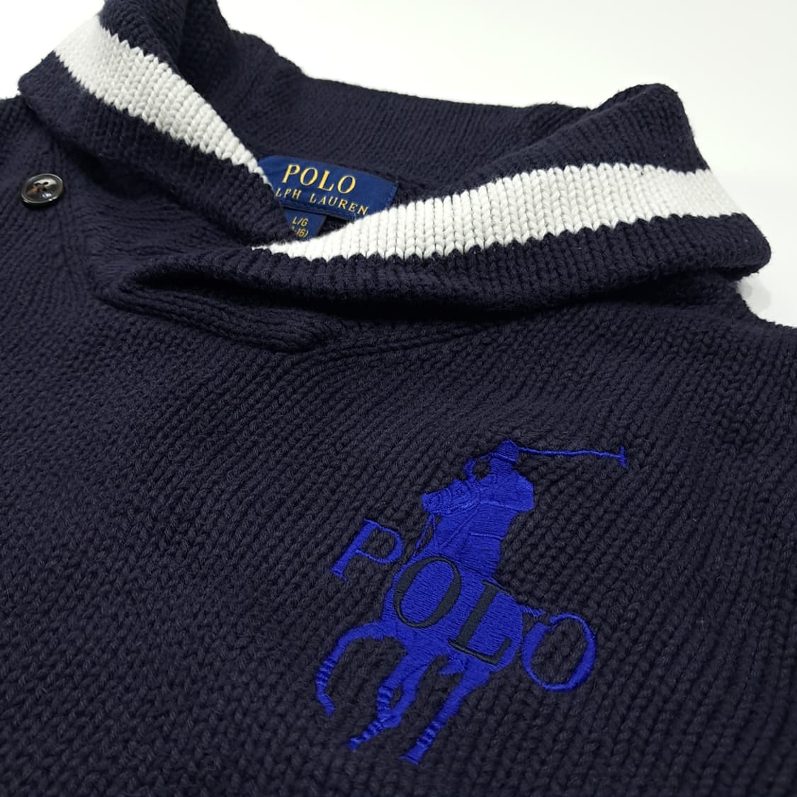 CL150 L 폴로랄프로렌 빅포니 숄카라 니트 상품이미지4
