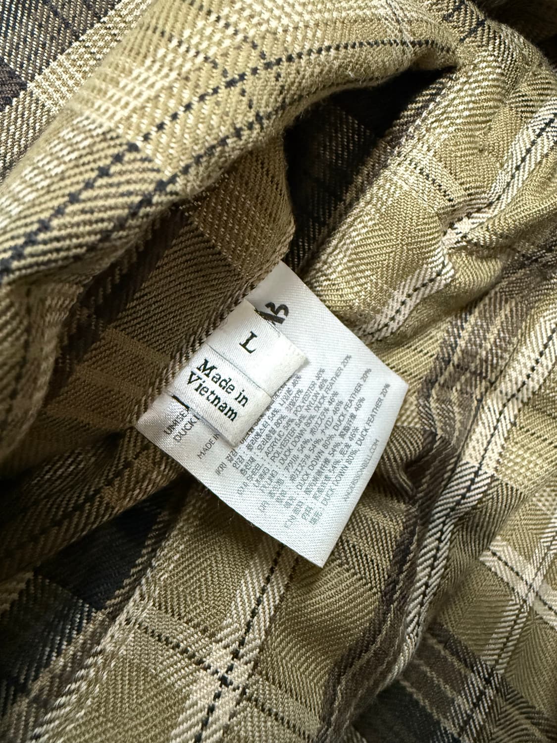 앤더슨벨 리버시블 체크 패딩 상품이미지5