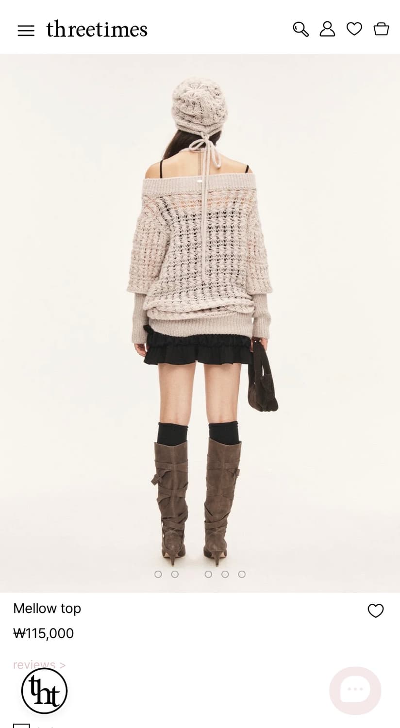 Threetimes Mellow top&beanie set(개별구매가능) 상품이미지2