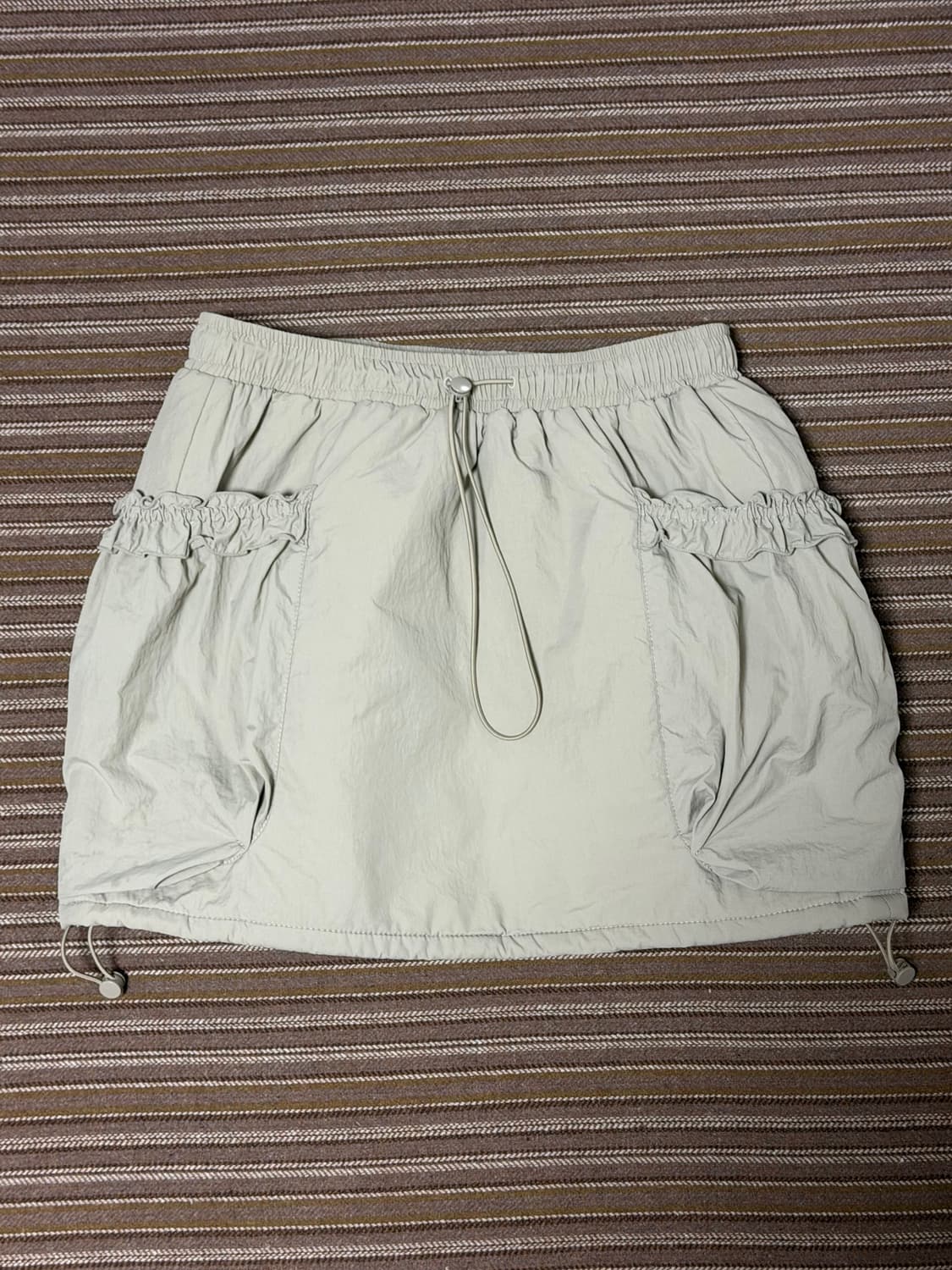 그로브 프릴 밴딩 스커트 베이지 상품이미지4