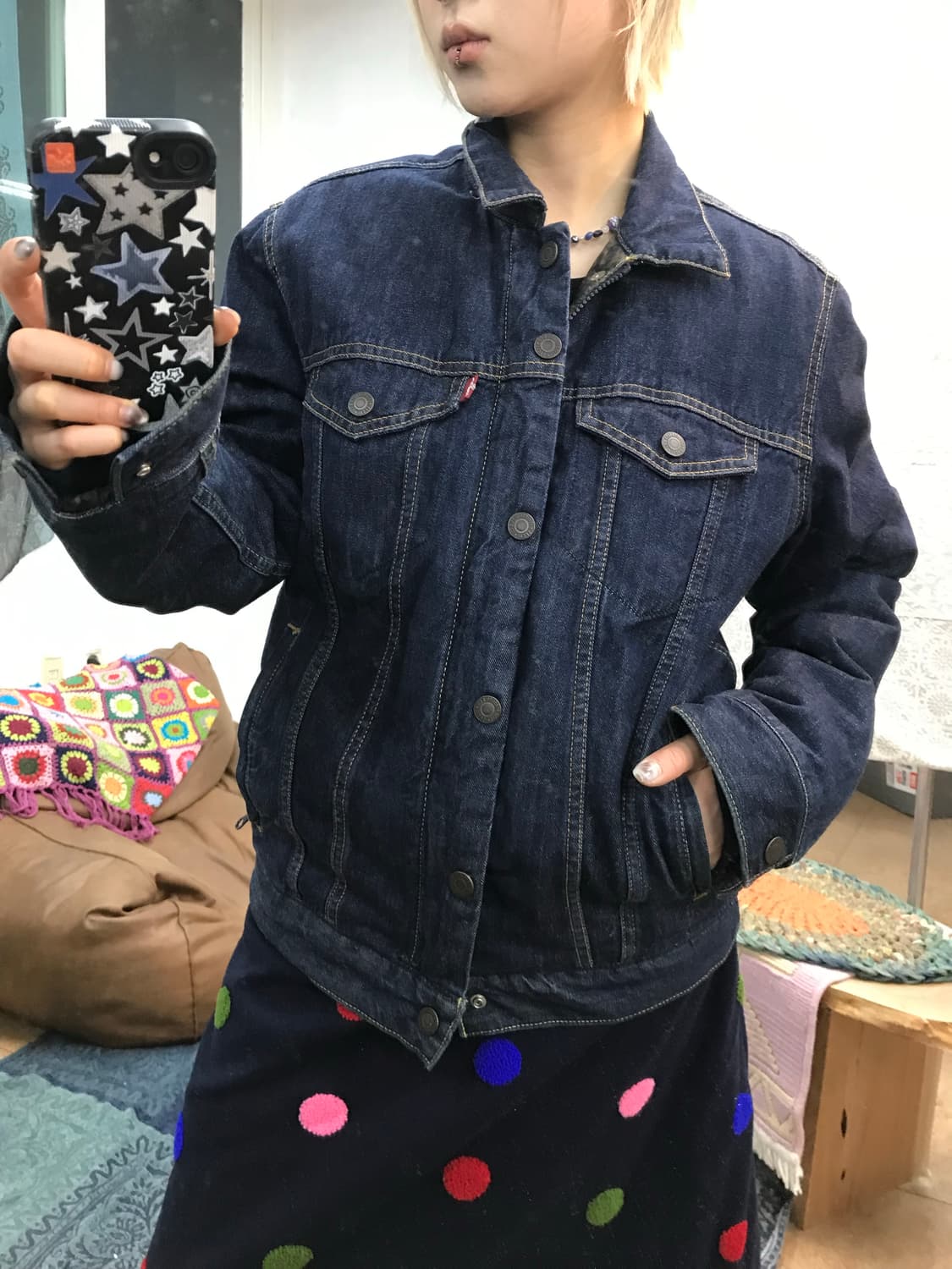 리바이스 구스다운 데님 패딩  상품이미지1