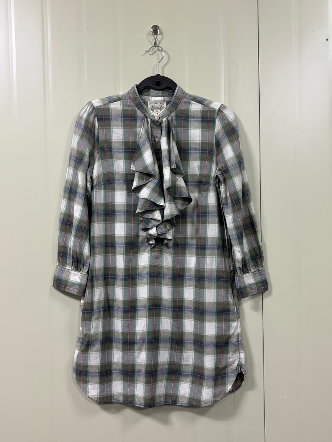 폴로 체크 원피스 상품이미지1