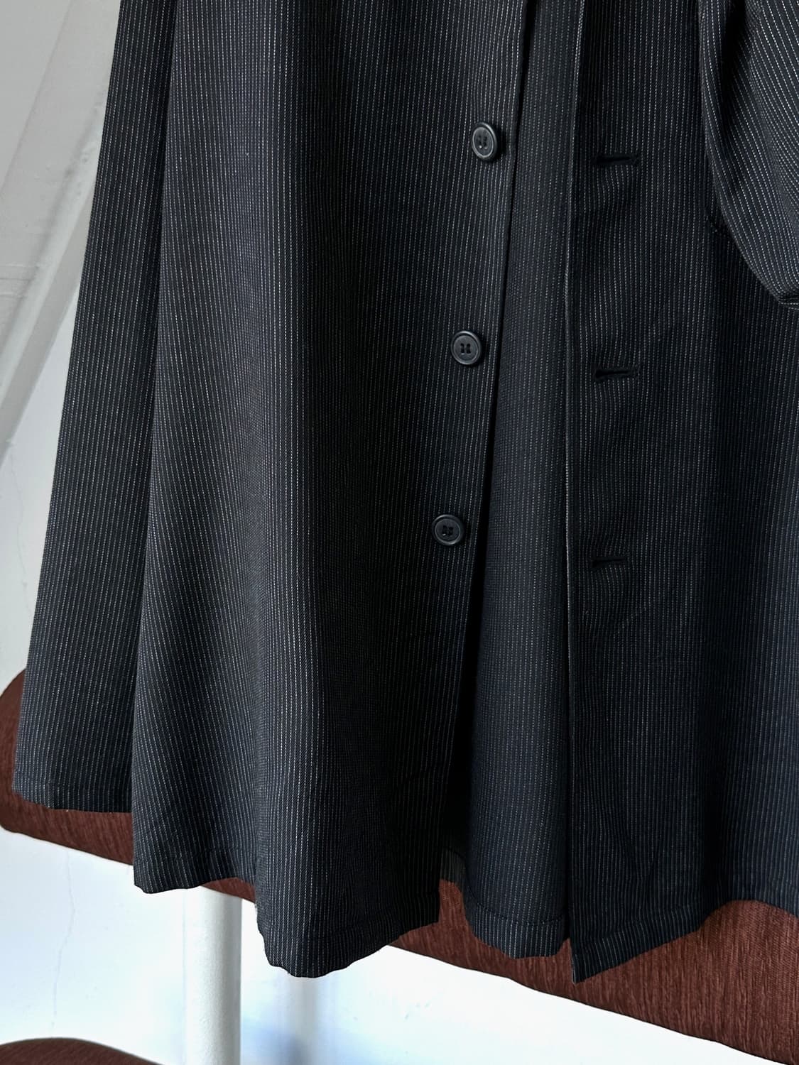 Pinstripe design collar L/S shirt 상품이미지7