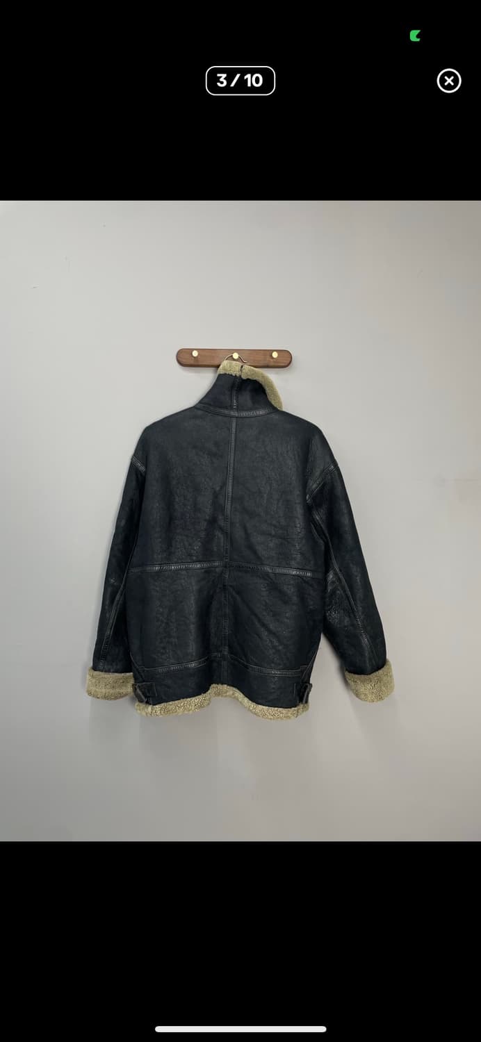 빈티지 양털 가죽 무스탕 자켓 A3197 상품이미지3