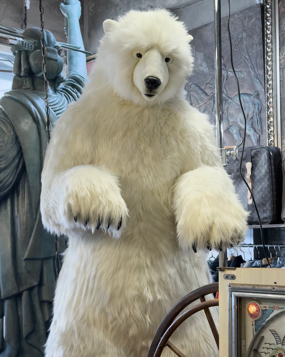 빈티지 소품 Hansa 한사토이 대형 북극곰 190cm 상품이미지5