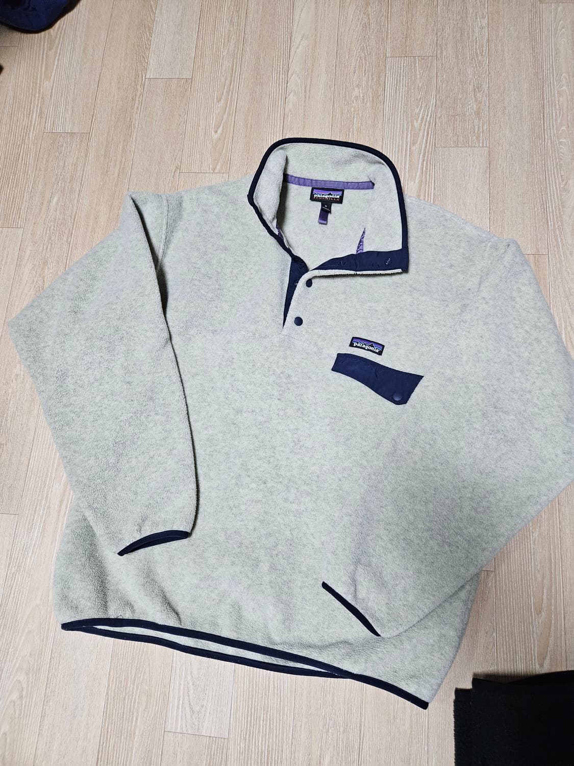 파타고니아 헤비웨이트 오트밀 신칠라 아노락 플리스 후리스 맨투맨 상품이미지1