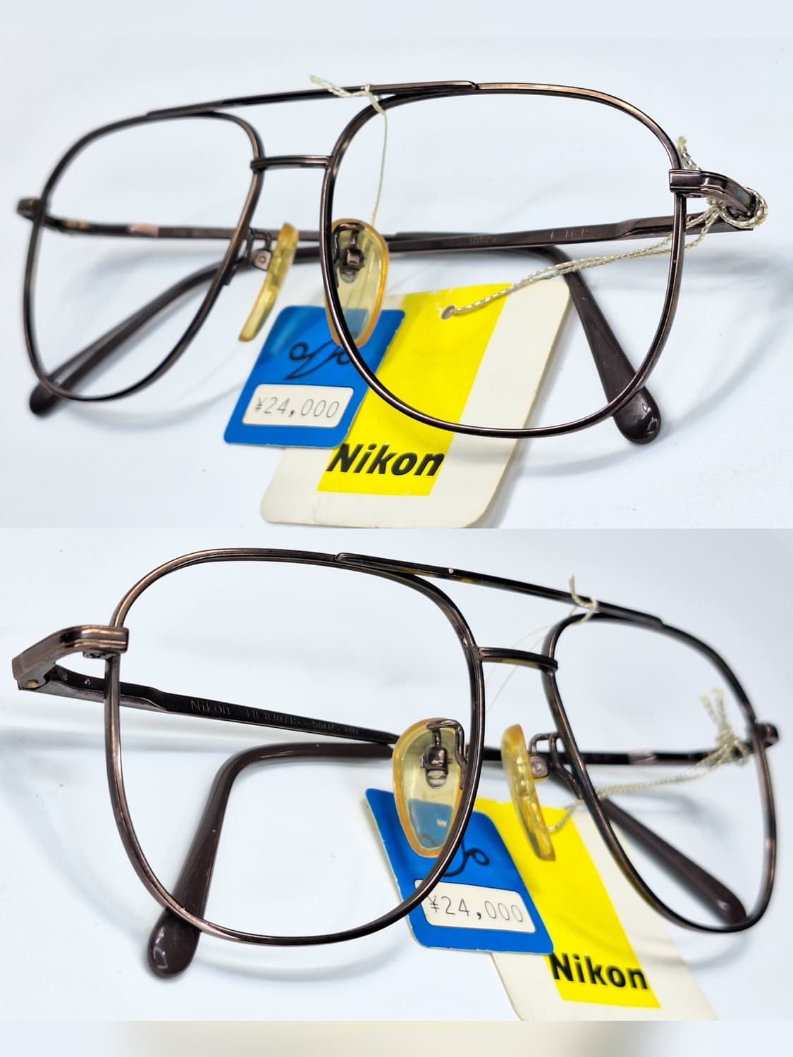 니콘 Nikon FB8327TS 안경테 투브릿지 순티타늄/일본 빈티지 상품이미지3