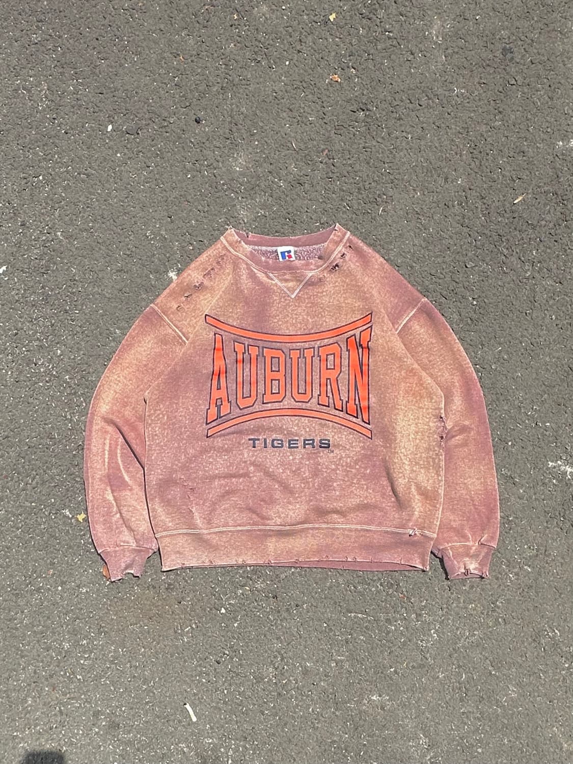  90‘s Russell Auburn Damage Fading Sweat 상품이미지1