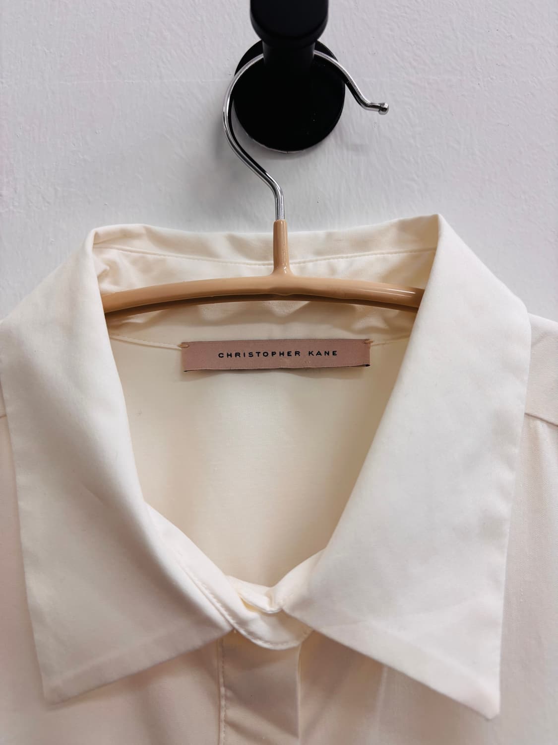 크리스토퍼 케인 웨이스트 스트링 숏 슬리브 셔츠 아이보리 상품이미지4