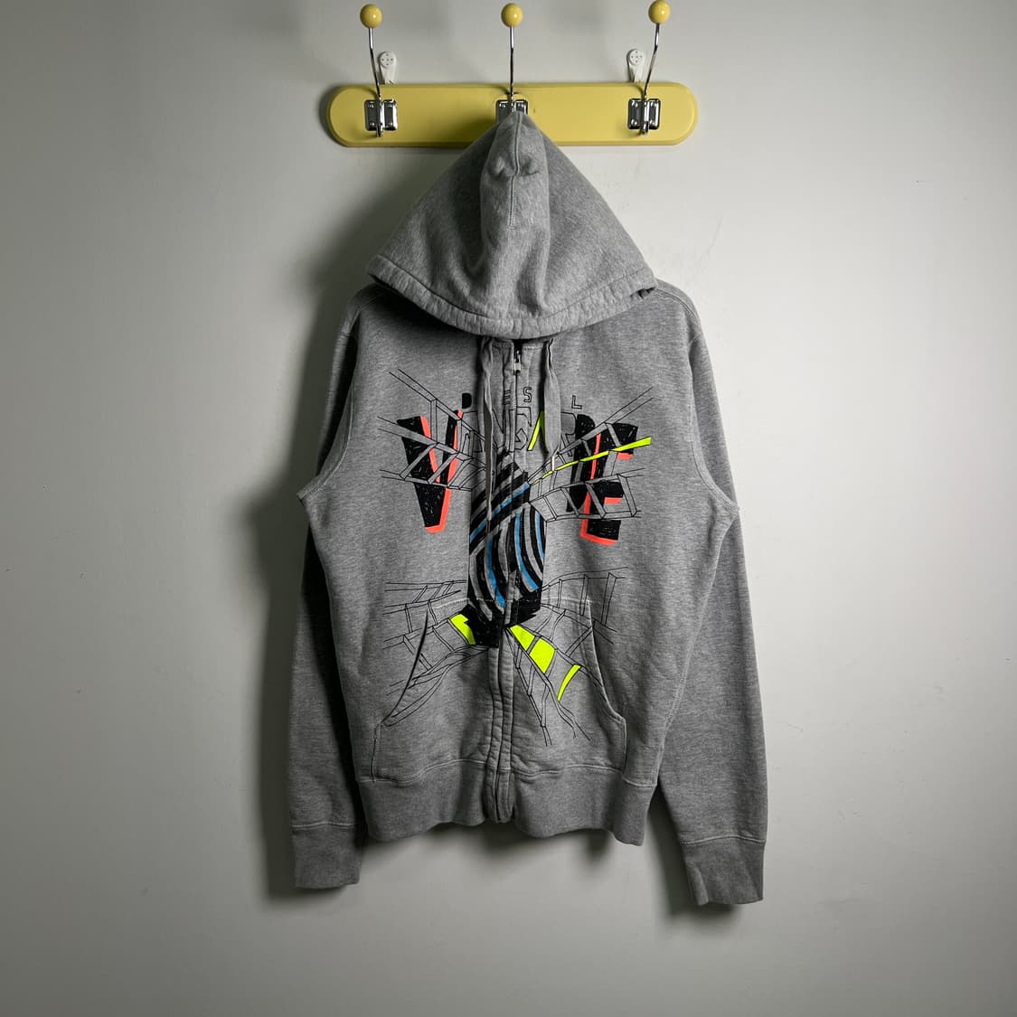 00's 디젤 빈티지 아트웍 그레이 후드집업 XL 상품이미지2